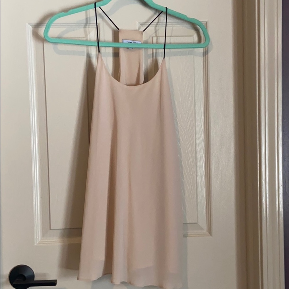 Naked Zebra Nude Flowy Racerback Tank